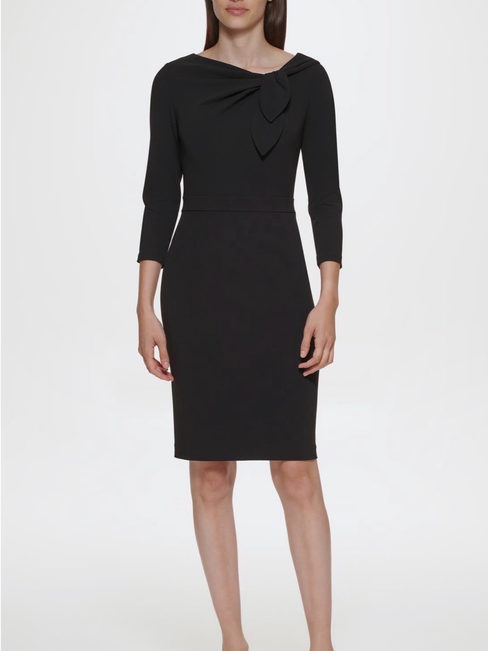 NWT Calvin Klein black dress , sheath bow size 10